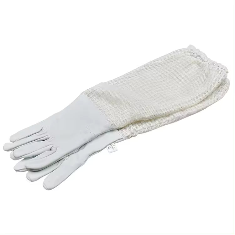 Kids 3 Layer Ultra Ventilated Bee Beekeeping Suit Astronaut Veil w/ Goat Skin Gloves - Fits 4'6" and Under