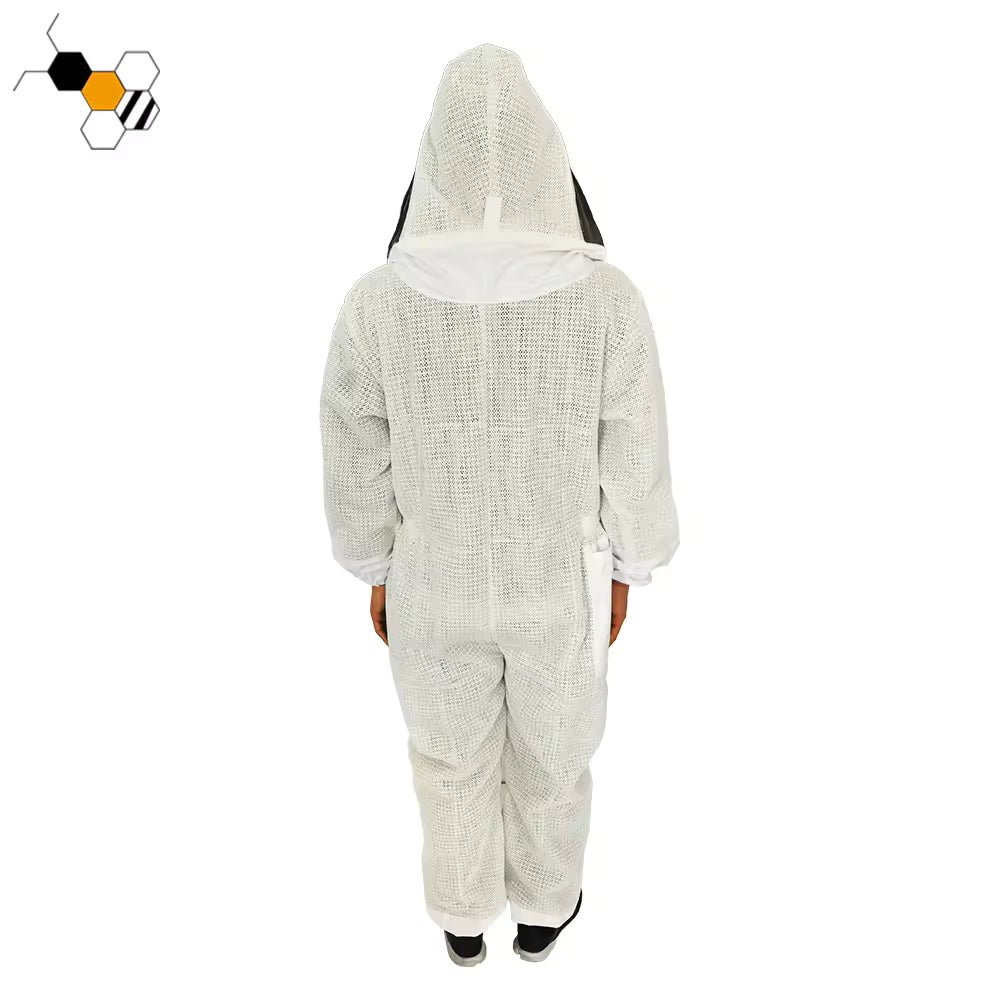 3-Layer Ultra Ventilated Beekeeping Suit w/ Astronaut Veil & Goatskin Gloves