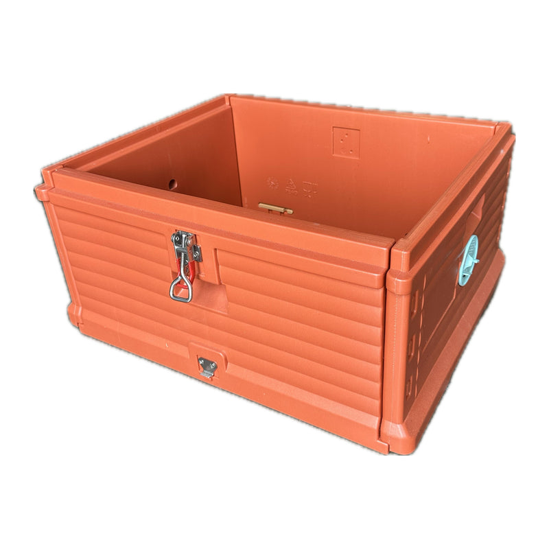 Insulated deep hive box, 10-frame Langstroth, terracotta plastic