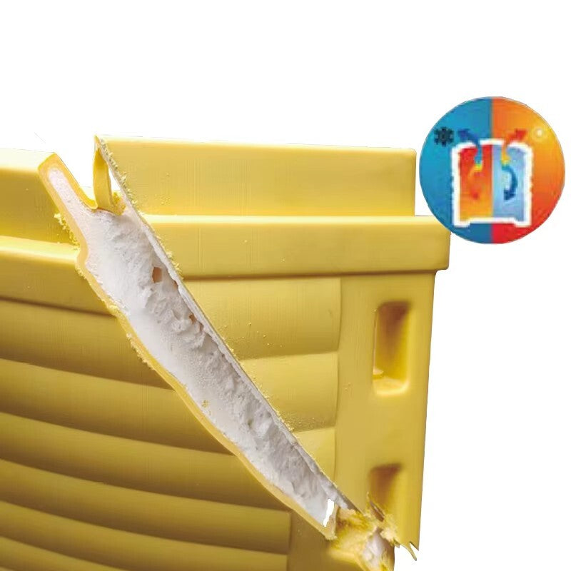 Insulated 3-Box Beehive Kit — 10-Frame, 2 Brood + Honey Super, Plastic